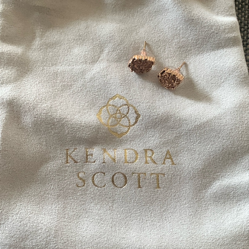 Kendra Scott Tessa Bronze Drusy studs